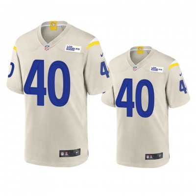 Los Angeles Los Angeles Rams #40 Von Miller Men's Nike Game NFL Jersey - Bone Men's